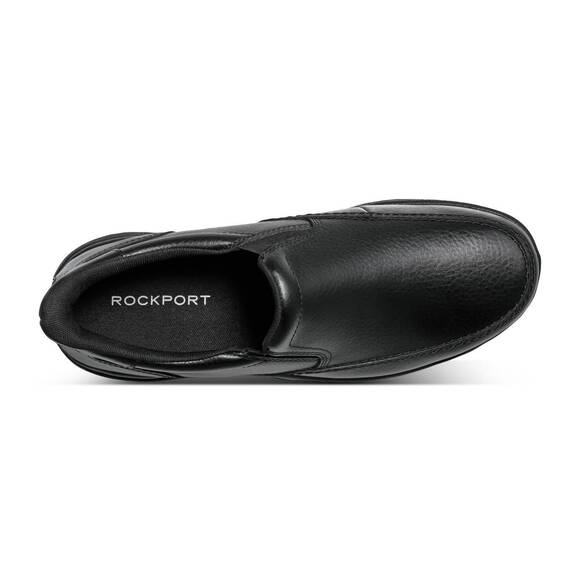 NEW ROCKPORT men\'s ellworth cushioned slip-on loafer in black main image 4